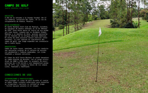 Campo de golf-eje cafetero-destino filmico