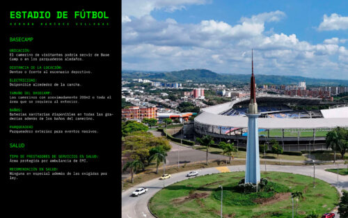 Estadio Hernán Ramírez Villegas para Rodajes y Producción Audiovisual en Pereira