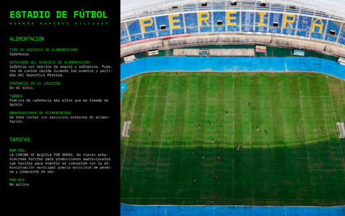 Estadio Hernán Ramírez Villegas para Rodajes y Producción Audiovisual en Pereira